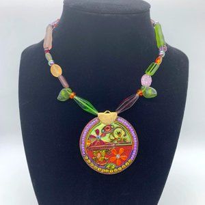 Adaya circular beaded necklace